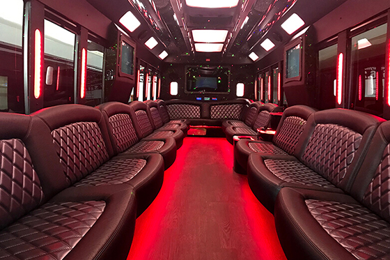 43-passenger party bus